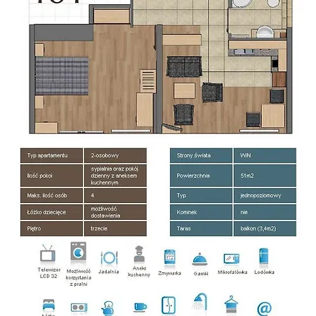 Apartamento Kaskada & Comfort *